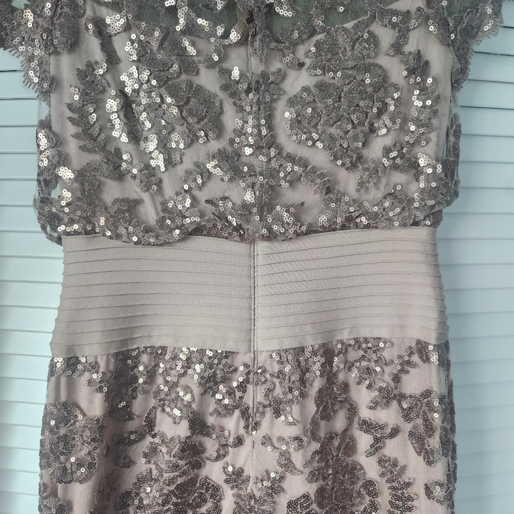 Tadashi Shoji Sequin Lace Midi Dress - Picture 7 of 9